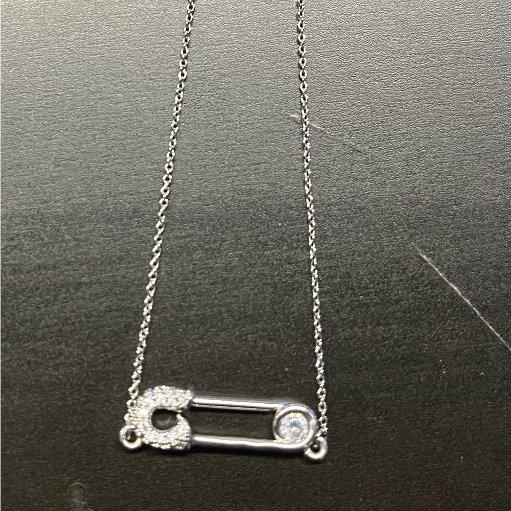 Melinda Maria Safety Pin Necklace